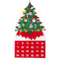 Felt DIY Christmas Tree Advent Calendar Children Craft Toy Hanging Decorations