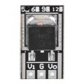 3pcs 78M05 Mini Voltage Regulator Module with Pin High Accuracy Low Power Consumption LO7805MA 5V