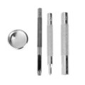 4 Pcs Metal Leather Craft Tools Snap Rivet Fastener Buttons Installation Tool Kit Hand Punch Tool Se