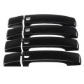 8PCS Glossy Black Smart Keyhole Car Door Handle Covers for Land Rover Dciscovery 4 Range Rover Sport