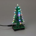 Assembled Christmas Tree RGB LED Color Light Electronic 3D Decoration Tree Children Gift Ordinary Ve