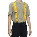 4 Clips X Shaped 2 Inch Ruler Design Work Belt Braces Suspenders Tool Belt Braces
