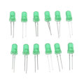 5pcs DIY Green LED Round Flash Electronic Production Kit Component Soldering Training Practice Board