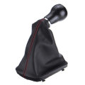 5 Speed Gear Shift Knob with Boot Cover for Audi A3 A4 A6 A8
