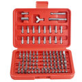 Drillpro 100pcs Screwdriver Bit Set Security Bit Set Chrome Vanadium Steel Assortment Set Square Scr