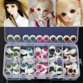 100pcs/box 12mm Doll Eyeballs Half Round Acrylic Eyes for DIY Doll Bear Crafts Toys