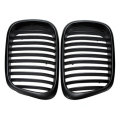 Pair Front Grille Grill Black for BMW E39 5 Series M5 1997-2003
