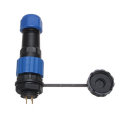 5pcs SP16 IP68 Waterproof Connector Male Plug & Female Socket 2 Pin Panel Mount Wire Cable Connector