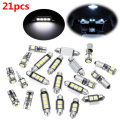 21pcs White Interior LED Car Lights Bulb Kit for BMW 5 Series M5 E60 E61 (04-10)