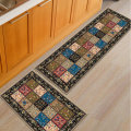 2Pcs Home Kitchen Floor Carpet Non-Slip Area Rug Bathroom Door Mat