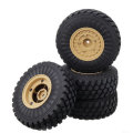 4PCS HG 6ASS-P06 Tires & Wheels Rims for P602 1/12 RC Car Model Spare Parts
