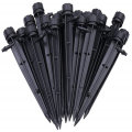 50Pcs 8 Holes Drip Emitters Perfect for 4mm / 7mm Tube Adjustable 360 Degree Water Flow Drip Irrigat