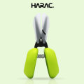 HARAC Green Hasegawa Blade Safety Scissors Handmade Shear Paper Pinking Cutter  Mini Portable Scisso