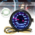 Universal 52mm 2 LED Turbo Boost Pressure Gauge Smoked Dials Face Psi