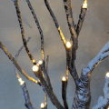 24 LED Snow Tree Night Light Warm White Twig Branch Christmas Holiday Home Party Decor Lamp 60cm