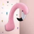 3D Flamingo Animal Head Wall Art Hanging Doll Chrismas Gift Toy Children Kids Room Decorations Birth