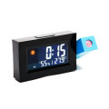 8290 Electric LED Weather Forecast Clock With Time Projection Color Screen Dual Power Supply Tempera