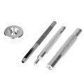 4 Pcs Metal Leather Craft Tools Snap Rivet Fastener Buttons Installation Tool Kit Hand Punch Tool Se