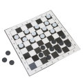 International Checkers Portable Folding Plastic Chess Game Board Size 33*33cm + 24pcs Chess