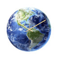 CC090 Creative North/South America Luminous Earth Wall Clock Mute Wall Clock Quartz Wall Clock For H