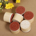 Assorted Floral Vintage Style Round Shape Wooden Rubber Stamp
