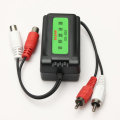 Car RCA Amplifier Ground Loop Isolator Audio Noise Filter Suppressor