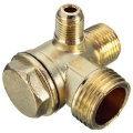 90 Degree Brass Copper Male Threaded Check Valve Connector Tool for Air Compressor