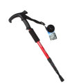 Outdoor Adjustable Trekking Pole 4 Sections Walking Stick Crutch Camping Climbing Alpenstock Cane