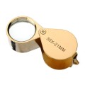 Golden 30 X 21mm Jeweler Loupe Magnifying Eye Glass Magnifier New