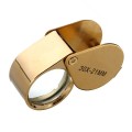 Golden 30 X 21mm Jeweler Loupe Magnifying Eye Glass Magnifier New