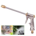 New High Pressure Metal Plated Hose Nozzle Water Power Sprayer Garden Car Washer