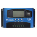 30/40/50/60/100A MPPT Solar Controller LCD Solar Charge Controller Accuracy Dual USB Solar Panel Bat