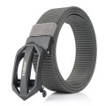 TUSHI 125cm x 3.4cm Zinc Alloy Buckle Punch Free Nylon Belts Men Tactical Belt Casual Belts