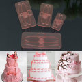 4Pcs Plastic Bow Cake Cutter Molds Icing Cookie Biscuit Fondant Embosser Craft
