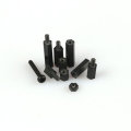 88pcs M3 Nylon Spacers Black M-F Hex Screw Nuts Set Assortment Kit High Quality