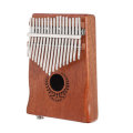 Muspor 17 Key Kalimba Mahogany Wood Thumb Piano Mbira EQ Build-in Pickup Speaker Keyboard Musical In