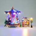 YEABRICKS DIY LED Lighting Light Kit for Lego 10235 Christmas Village Market Building Blocks Lightin