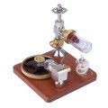 Stirling Engine Model Free Piston Adjustable Speed External Combustion Engine with Horizontal Flywhe