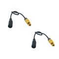 2 pcs Universal XT60 to DC 5.5mm/2.1mm Female Power Cable Adapter For Fatshark Skyzone Aomway FPV Go