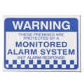 8pcs Alarm System Monitored Warning Security Stickers Waterproof Security Sign