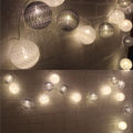 3.3M 20LED Grey Cotton Ball String Lights LED Fairy Lights for Festival Christmas Halloween