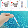 3 in 1 Swimming Pool Test Paper Residual Chlorine PH Value Alkalinity Hardness Test Strip A Bottle O