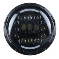 7" Motorcycle LED Headlight Projector Halo Angel Eye Hi-Lo Beam Turn Signal DRL