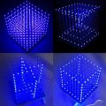 Geekcreit 8x8x8 LED Cube 3D Light Square Blue LED Flash Electronic DIY Kit
