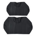 2pcs Front Seat Cover Skin Set PU Leather Black For Golf Cart Custom E-Z-Go TXT