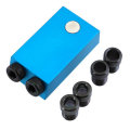 Aluminum Alloy Pocket Hole Jig System with Magnet and Drill Bits Oblique Hole Positioner 6/8/10mm 15