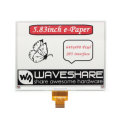 Waveshare 5.83 inch Electronic ink Screen E-paper 648480 Resolution Red Black White Three-color