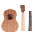 NAOMI DIY Ukulele 26 Inch Ukelele Hawaii Guitar DIY Kit Sapele Wood Body Rosewood Fingerboard W/ Peg
