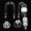 Fish Tank Aquarium CO2 Diffuser Check Valve U Shape Glass Tube Suction Cup Kit