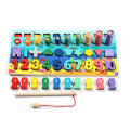 5 in 1 Math Toys Desktop Fishing Game Early Learning Educational Puzzle Toys Alphabet and Number Puz